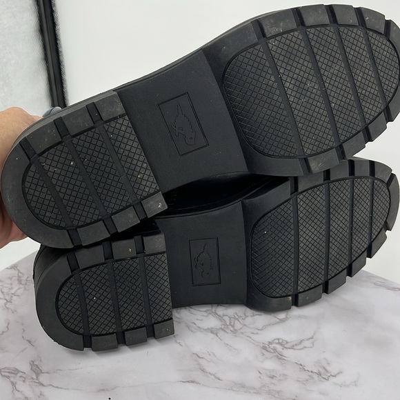 Rocket Dog Iggie Black Chelsea Boot Pull On Chunky Sole Size 8 Goth Punk Cushion - Picture 7 of 8